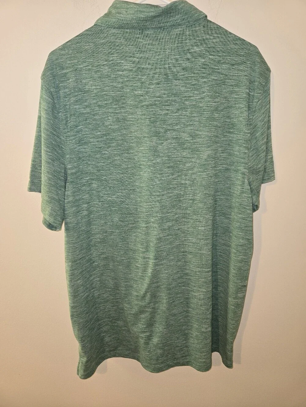 J.Crew Performance Polo Shirt XL Green Heather Short Sleeve Golf Casual